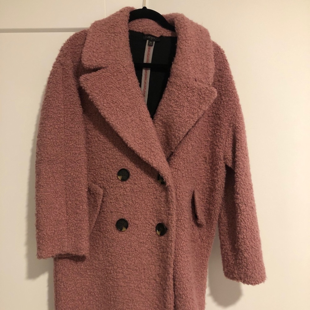 Teddy bear coat from top shop